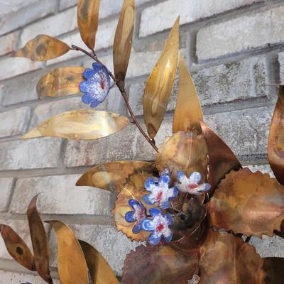 Metal Floral Wall Sculpture (D-CE)