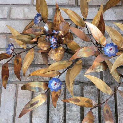 Metal Floral Wall Sculpture (D-CE)
