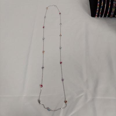 Sterling Silver Rainbow Gemstone Jewelry (B4-BBL)