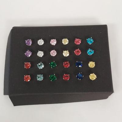 Sterling Silver Rainbow Gemstone Jewelry (B4-BBL)