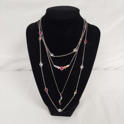 Sterling Silver Rainbow Gemstone Jewelry (B4-BBL)