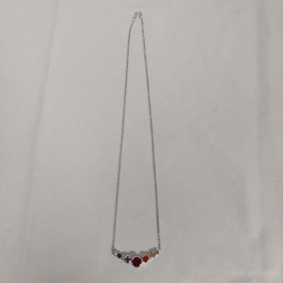 Sterling Silver Rainbow Gemstone Jewelry (B4-BBL)