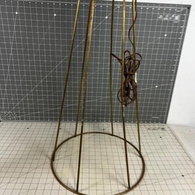 Mid Century Ceramic Floor Lamp with Wire Base