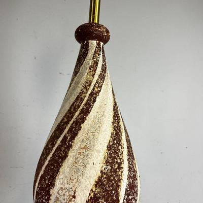 Mid Century Ceramic Floor Lamp with Wire Base