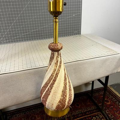 Mid Century Ceramic Floor Lamp with Wire Base