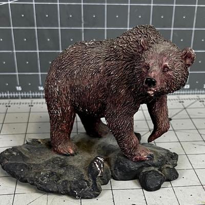 Cast Resin Bear Sculpture of a Grizzly 