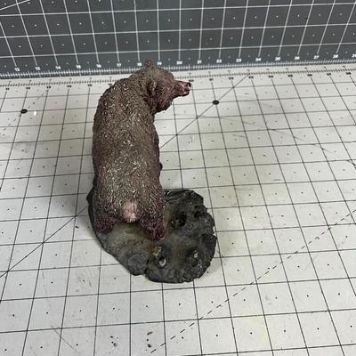 Cast Resin Bear Sculpture of a Grizzly 