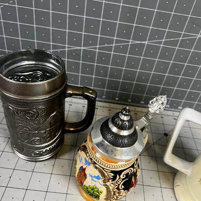 3 Beer Mugs 