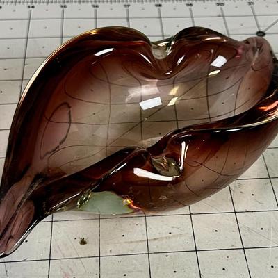 Purple Murano Glass Ashtray 