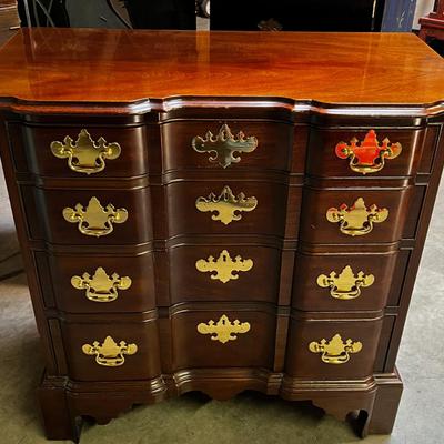 Chippendale Block Front Four Drawer Chest by Councill Furniture. 