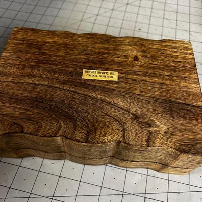 Carved Wood Keep Sake Box, LOVELY! 