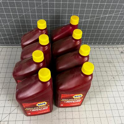 8 Quarts of NAPA High Mileage 20W50 OIL 