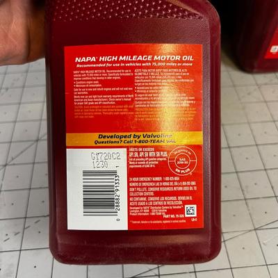 8 Quarts of NAPA High Mileage 20W50 OIL 