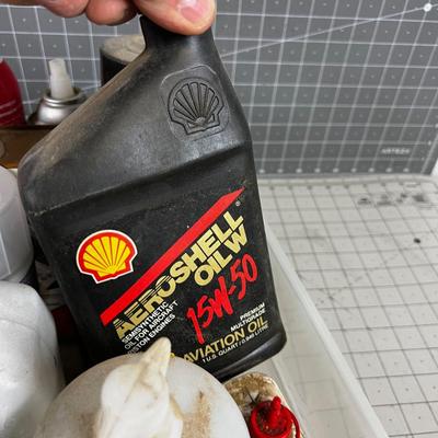 Tub Full of Garage Chemicals 