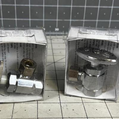 (2) Half inch Supply Line Valves NEW 