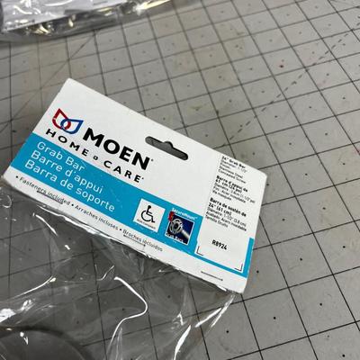 MOEN 24" Steel Grab Bars with Mounting Hardware