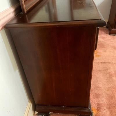Solid Wood Dresser with Mirror