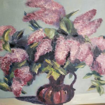 Two Original Flower Paintings by Peg Ozzard (M-DW)
