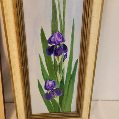 Two Original Flower Paintings by Peg Ozzard (M-DW)