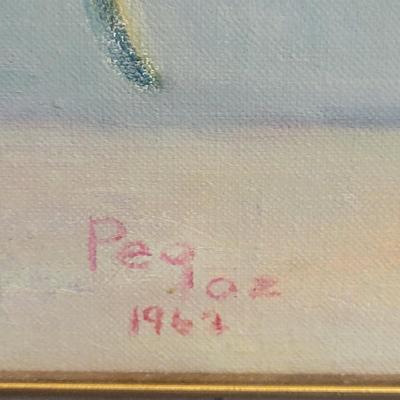 Two Original Flower Paintings by Peg Ozzard (M-DW)