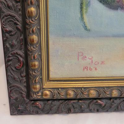 Two Original Flower Paintings by Peg Ozzard (M-DW)