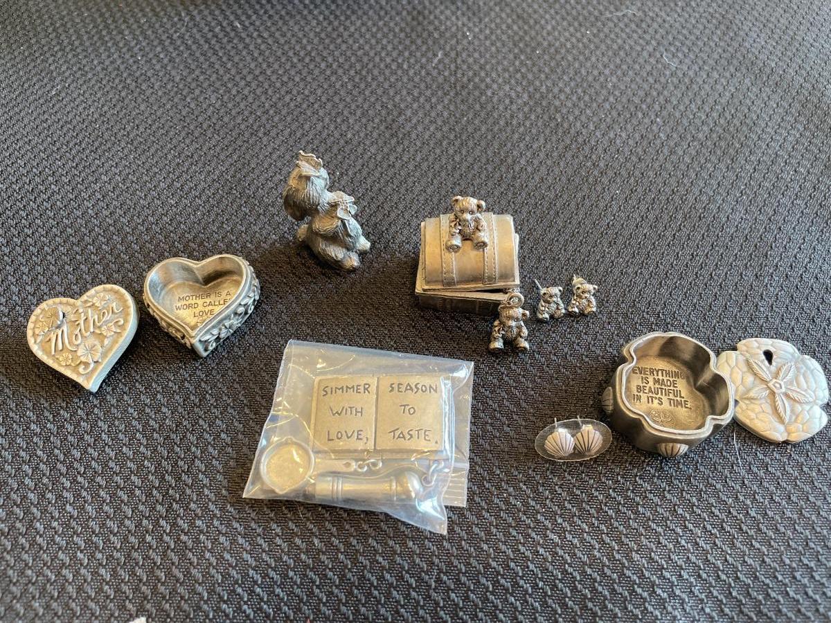 Pewter items