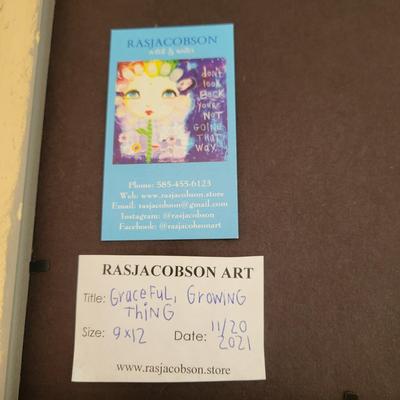 "Grateful, Growing Thing" Original Art by Ras Jacobson (M-DW)