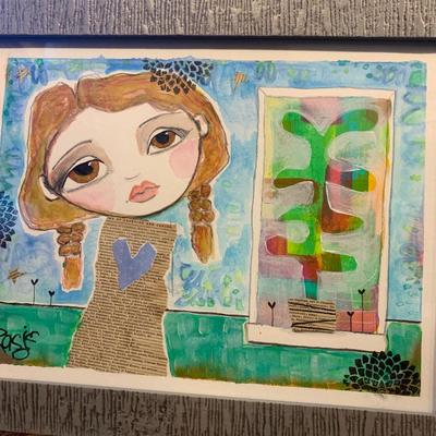 "Grateful, Growing Thing" Original Art by Ras Jacobson (M-DW)