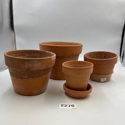 Terracotta pots lot