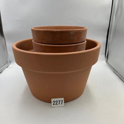 Terracotta pots lot