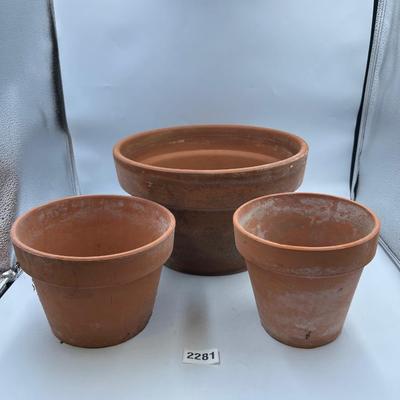 Terracotta pots lot