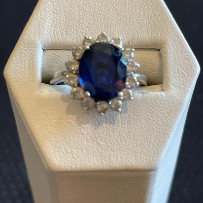 Beautiful blue stone ring
