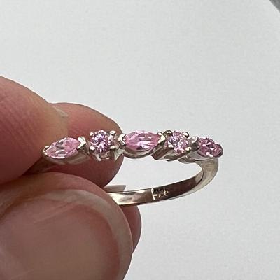 Seven 14k, 10k and 925 Colored Stone Rings (B4-MK)