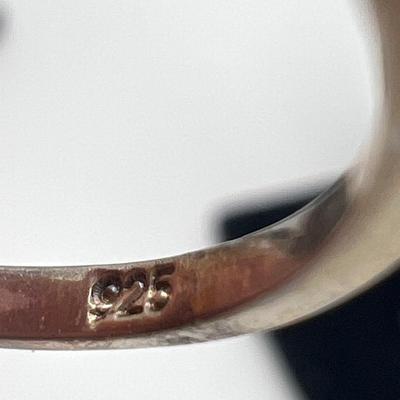 Seven 14k, 10k and 925 Colored Stone Rings (B4-MK)