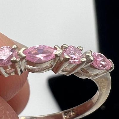 Seven 14k, 10k and 925 Colored Stone Rings (B4-MK)