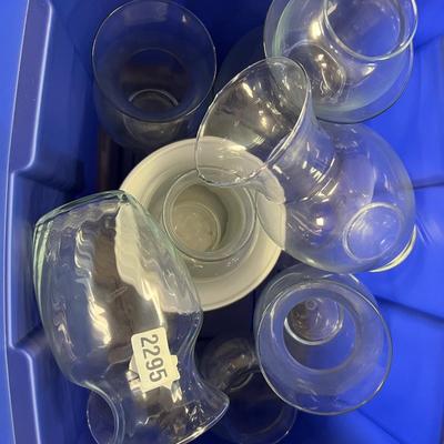 Glass vases lot