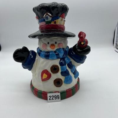 Snow man jar
