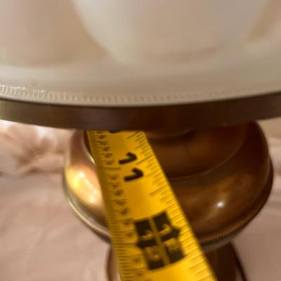 Vintage Brass Electrified Hurricane Lamp