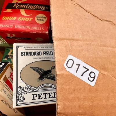 Lot 9 Boxes Shot Gun Shells - Long Range, Buck Shot, Shur Shot