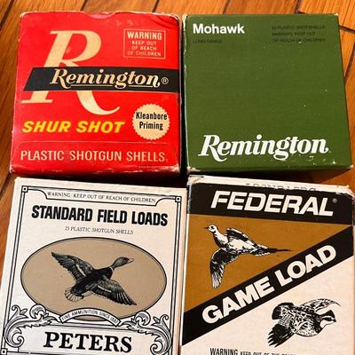 Lot 9 Boxes Shot Gun Shells - Long Range, Buck Shot, Shur Shot