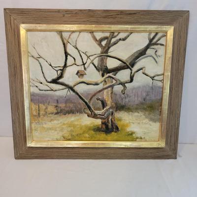 Framed Original Oil Painting on Canvas by Peg Ozzard (M-DW)