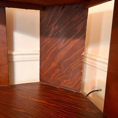 Corner Media Cabinet Shelf TV Stand