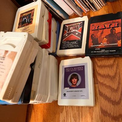 Vintage Mixed Lot CDs, Records, LPs, VHS, DVD, 8 Tracks