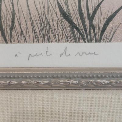 Framed Pencil Signed and Numbered Print (M-DW)