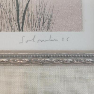 Framed Pencil Signed and Numbered Print (M-DW)