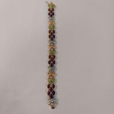 Multicolored Gem Bracelets and More, incl. 925 (B4-BBL)