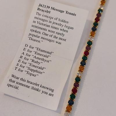 Multicolored Gem Bracelets and More, incl. 925 (B4-BBL)