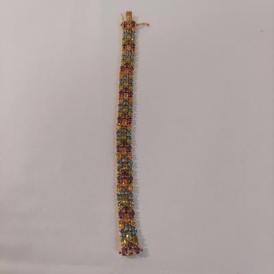 Multicolored Gem Bracelets and More, incl. 925 (B4-BBL)