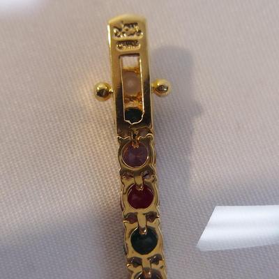 Multicolored Gem Bracelets and More, incl. 925 (B4-BBL)