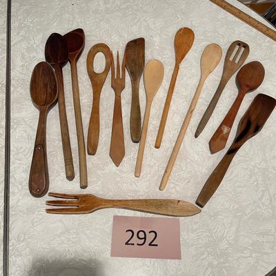 Wooden kitchen utensils